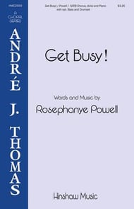 Get Busy SATB choral sheet music cover Thumbnail